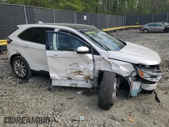 2017 Ford Edge Titanium z VIN 2FMPK4K80HBC30050, wystawiony jako Copart lot #54122585 z przebiegiem 58 023 mil mil oraz Szkoda całkowita • Salvage title. Historia ofert i sprzedaży dostępna na DreamBid. Obrazek 4.