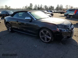 2013 Audi S5 Premium Plus with VIN WAUCGAFH3DN012127, listed as a Copart auction lot 81535224 with 58,906 mi miles and Salvage Title. Bid and sale history available at carsss.com. Image 4.
