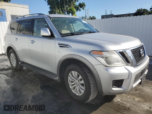 2018 Nissan Armada SV with VIN JN8AY2NC9J9550844, listed as a Copart auction lot 87066554 with 113,942 mi miles and Salvage Title. Bid and sale history available at carsss.com. Image 4.