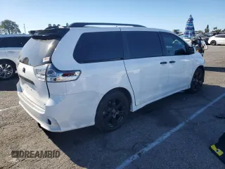 2020 Toyota Sienna SE with VIN 5TDXZ3DC9LS030514, listed as a Copart auction lot 87978135 with 40,316 mi miles and Salvage Title. Bid and sale history available at carsss.com. Image 3.