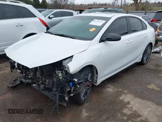 2022 Kia Forte GT with VIN 3KPF44AC8NE438035, listed as a IAAI auction lot 41229541 with 32,911 mi miles. Bid and sale history available at carsss.com. Image 18.