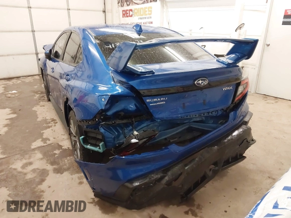 2024 Subaru WRX with VIN JF1VBAB62R9806864, listed as a IAAI auction lot 41376078 with 8,422 mi miles. Bid and sale history available at carsss.com. Image 3.