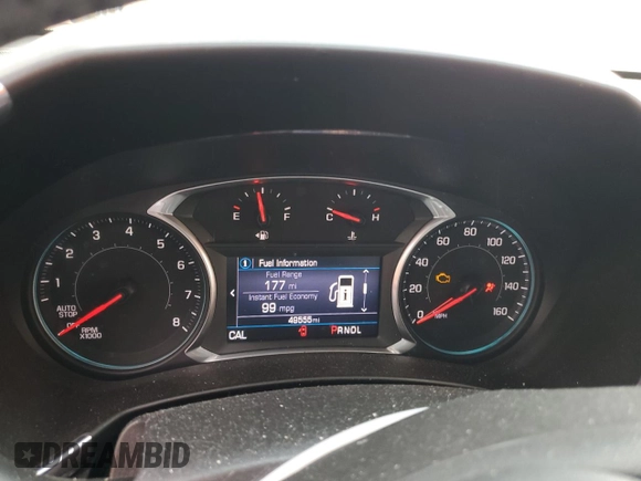 2022 Chevrolet Equinox LT with VIN 3GNAXKEV3NL113961, listed as a Copart auction lot 50740045 with 49,555 mi miles and Salvage Title. Bid and sale history available at DreamBid. Image 9.