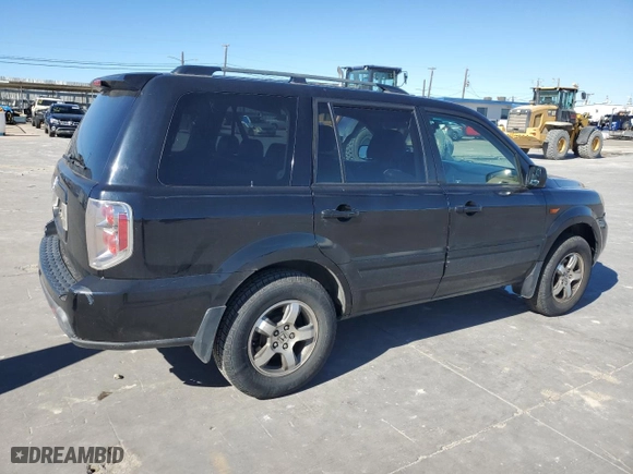 2006 Honda Pilot EX-L with RES with VIN 5FNYF286X6B044832, listed as a Copart auction lot 81104344 with 255,006 mi miles and Salvage Title. Bid and sale history available at carsss.com. Image 3.