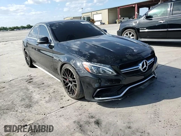 2017 Mercedes-Benz C 63 S AMG with VIN 55SWF8HB1HU183241, listed as a Copart auction lot 65524854 with 80,709 mi miles and Salvage title. Bid and sale history available at DreamBid. Image 11.