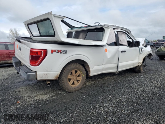 2021 Ford F-150 XL with VIN 1FTFX1E87MFB10721, listed as a Copart auction lot 52588485 with Not provided miles and Non repairable. Bid and sale history available at DreamBid. Image 3.