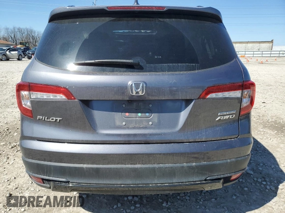 2021 Honda Pilot Special Edition with VIN 5FNYF6H25MB088495, listed as a Copart auction lot 50531355 with 0 mi miles and Salvage Title. Bid and sale history available at carsss.com. Image 6.