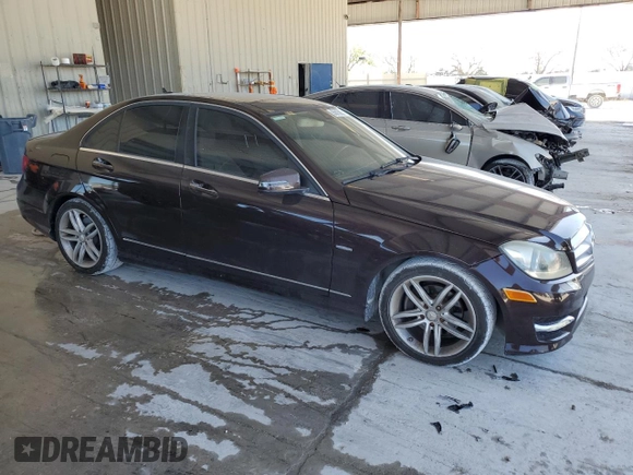 2012 Mercedes-Benz C-Class C 250 Sport with VIN WDDGF4HB2CR222281, listed as a Copart auction lot 55013895 with 128,987 mi miles and Clean Title. Bid and sale history available at carsss.com. Image 4.