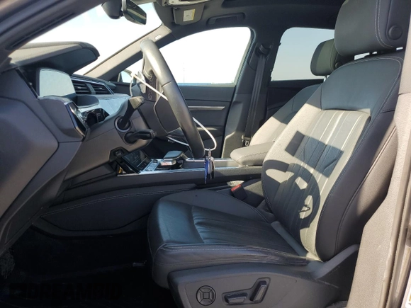 2022 Audi e-tron Premium Plus with VIN WA1LAAGE8NB002750, listed as a Copart auction lot 57163615 with 50,009 mi miles and Salvage title. Bid and sale history available at DreamBid. Image 7.