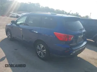 2017 Nissan Pathfinder SV with VIN 5N1DR2MM4HC675341, listed as a IAAI auction lot 40087490 with 95,106 mi miles. Bid and sale history available at carsss.com. Image 3.