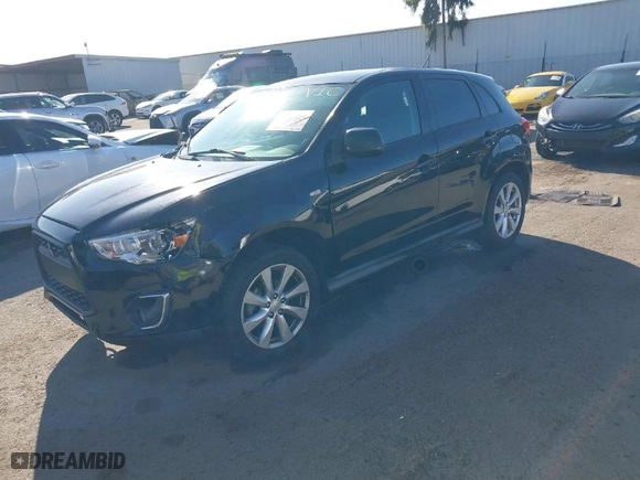 2015 Mitsubishi Outlander Sport ES with VIN 4A4AP3AU4FE051864, listed as a IAAI auction lot 41219408 with 105,553 mi miles. Bid and sale history available at carsss.com. Image 2.