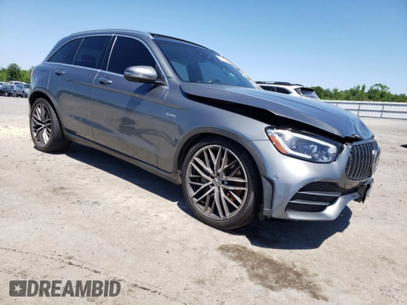 2020 Mercedes-Benz GLC with VIN W1N0G6EB8LF755996, listed as a Copart auction lot 53961544 with 45,722 mi miles and Salvage Title. Bid and sale history available at carsss.com. Image 4.