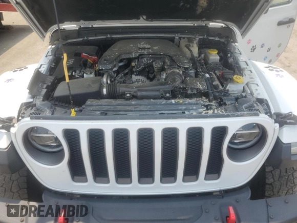 2020 Jeep Wrangler Unlimited Rubicon z VIN 1C4HJXFG8LW244882, wystawiony jako Copart lot #59293225 z przebiegiem 36 061 mil mil oraz Szkoda całkowita • Salvage title. Historia ofert i sprzedaży dostępna na DreamBid. Obrazek 11.