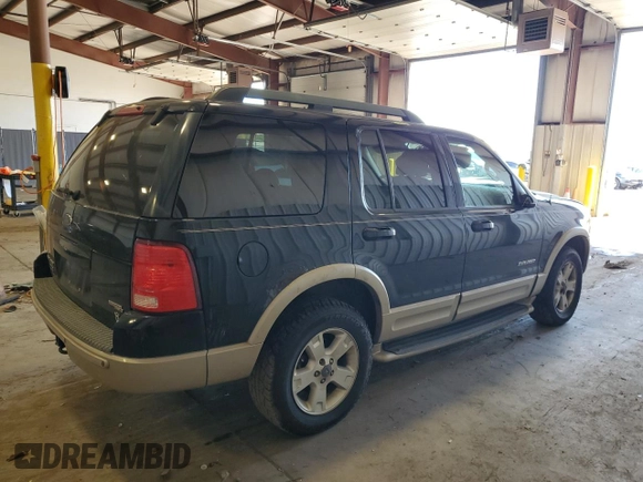 2005 Ford Explorer Eddie Bauer with VIN 1FMDU74W45UA32717, listed as a Copart auction lot 75333914 with 155,526 mi miles and Salvage title. Bid and sale history available at DreamBid. Image 3.