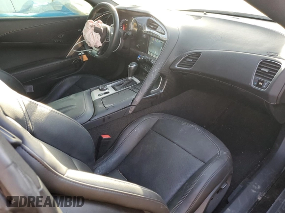2016 Chevrolet Corvette Z51 2LT with VIN 1G1YK2D71G5118497, listed as a Copart auction lot 44011505 with 24,813 mi miles and Salvage title. Bid and sale history available at DreamBid. Image 8.