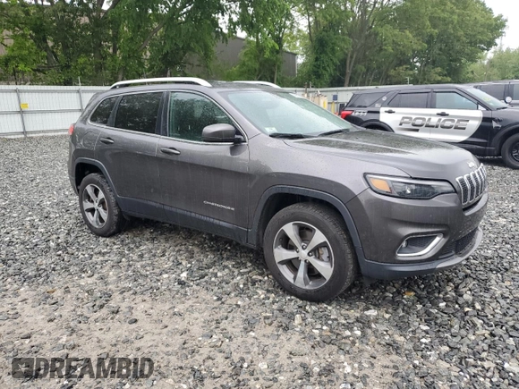 2019 Jeep Cherokee Limited with VIN 1C4PJMDN9KD169907, listed as a Copart auction lot 58623505 with 62,659 mi miles and Salvage title. Bid and sale history available at DreamBid. Image 4.