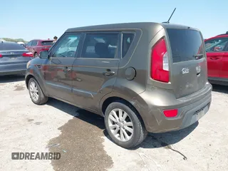 2012 Kia Soul + with VIN KNDJT2A69C7403710, listed as a IAAI auction lot 41916201 with 163,064 mi miles. Bid and sale history available at carsss.com. Image 3.