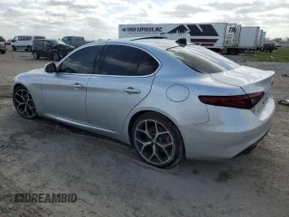 2021 Alfa Romeo Giulia Ti Sport with VIN ZARFAMBNXM7639691, listed as a Copart auction lot 48665115 with Not provided miles and Salvage title. Bid and sale history available at DreamBid. Image 2.
