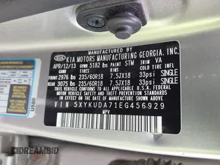 2014 Kia Sorento EX with VIN 5XYKUDA71EG456929, listed as a IAAI auction lot 42012720 with 128,557 mi miles. Bid and sale history available at carsss.com. Image 9.