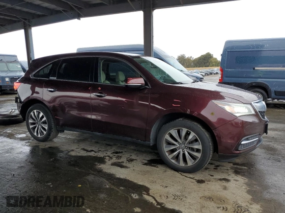 2014 Acura MDX Technology z VIN 5FRYD4H40EB016308, wystawiony jako Copart lot #48473065 z przebiegiem 104 395 mil mil oraz Szkoda całkowita • Salvage title. Historia ofert i sprzedaży dostępna na DreamBid. Obrazek 4.