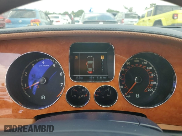 2006 Bentley Flying Spur with VIN SCBBR53W168039849, listed as a Copart auction lot 53824435 with 62,969 mi miles and Salvage Title. Bid and sale history available at DreamBid. Image 9.