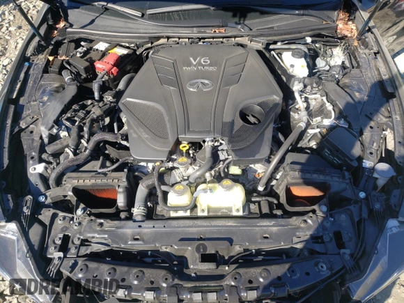 2022 Infiniti Q60 Red Sport 400 with VIN JN1FV7LL3NM680313, listed as a Copart auction lot 40974084 with 17,527 mi miles and . Bid and sale history available at DreamBid. Image 11.