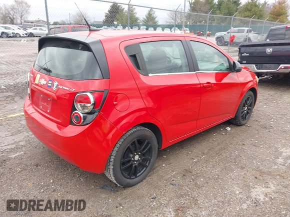 2013 Chevrolet Sonic LT with VIN 1G1JC6SH1D4205688, listed as a IAAI auction lot 41743824 with 21,440 mi miles. Bid and sale history available at carsss.com. Image 4.
