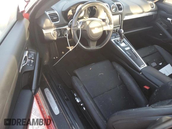 2015 Porsche Cayman S with VIN WP0AB2A80FK184769, listed as a Copart auction lot 77851604 with Not Provided miles and Salvage Title. Bid and sale history available at DreamBid. Image 8.