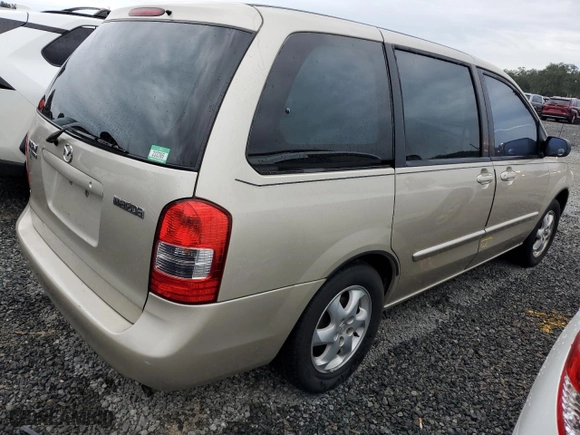 2000 Mazda MPV DX with VIN JM3LW28G0Y0109070, listed as a Copart auction lot 74203814 with 0 mi miles and Salvage Title. Bid and sale history available at carsss.com. Image 3.