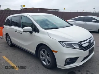 2019 Honda Odyssey EX with VIN 5FNRL6H58KB089810, listed as a IAAI auction lot 42510301 with 38,615 mi miles and . Bid and sale history available at DreamBid. Image 1.