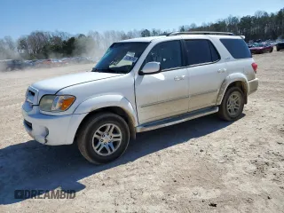 2007 Toyota Sequoia SR5 with VIN 5TDZT34A17S296107, listed as a Copart auction lot 47266185 with Not Provided miles and Salvage Title. Bid and sale history available at carsss.com. Image 1.
