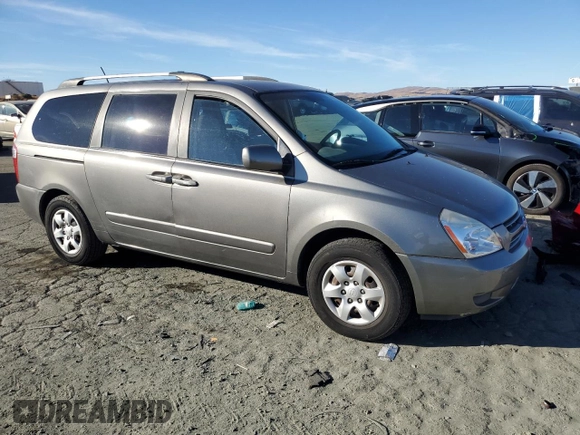 2010 Kia Sedona LX with VIN KNDMG4C39A6351207, listed as a Copart auction lot 76838564 with 210,642 mi miles and Salvage Title. Bid and sale history available at carsss.com. Image 4.