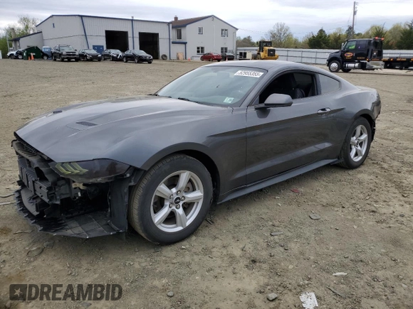 2019 Ford Mustang EcoBoost with VIN 1FA6P8TH7K5200651, listed as a Copart auction lot 52955355 with 60,994 mi miles and Salvage Title. Bid and sale history available at carsss.com. Image 1.