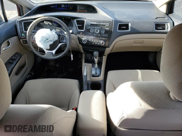 2013 Honda Civic LX with VIN 19XFB2F51DE053242, listed as a Copart auction lot 45989055 with 96,441 mi miles and Salvage title. Bid and sale history available at DreamBid. Image 8.