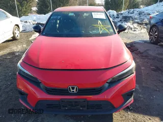 2022 Honda Civic Sedan Sport with VIN 2HGFE2F52NH587039, listed as a IAAI auction lot 41362552 with 30,067 mi miles. Bid and sale history available at carsss.com. Image 6.