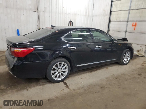 2010 Lexus LS 460 with VIN JTHCL5EFXA5007667, listed as a Copart auction lot 53871835 with 119,216 mi miles and Salvage title. Bid and sale history available at DreamBid. Image 3.