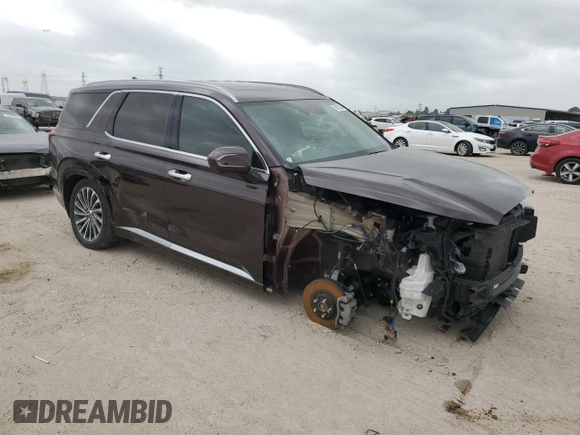 2023 Hyundai Palisade Calligraphy z VIN KM8R74GE9PU610179, wystawiony jako Copart lot #51637325 z przebiegiem 20 473 mil mil oraz Szkoda całkowita • Salvage title. Historia ofert i sprzedaży dostępna na DreamBid. Obrazek 4.