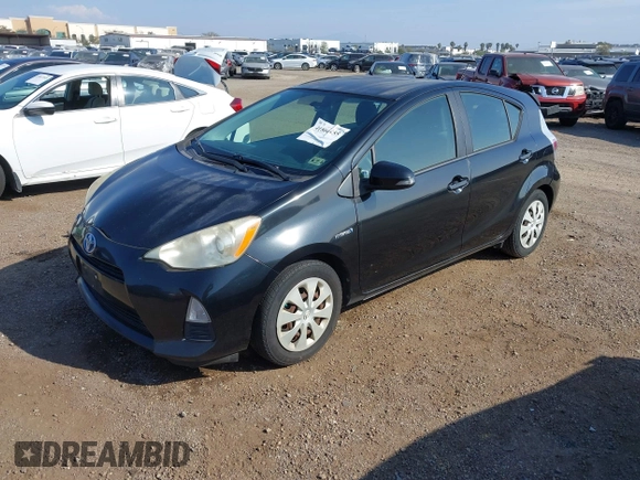 2012 Toyota Prius One with VIN JTDKDTB3XC1504575, listed as a IAAI auction lot 41866455 with 168,254 mi miles and . Bid and sale history available at DreamBid. Image 17.