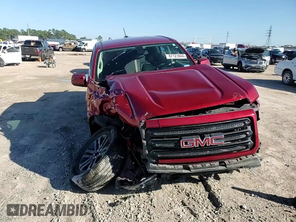 2020 GMC Canyon 2WD SLE with VIN 1GTG5CEN8L1121170, listed as a Copart auction lot 87121844 with 0 mi miles and Salvage Title. Bid and sale history available at carsss.com. Image 11.