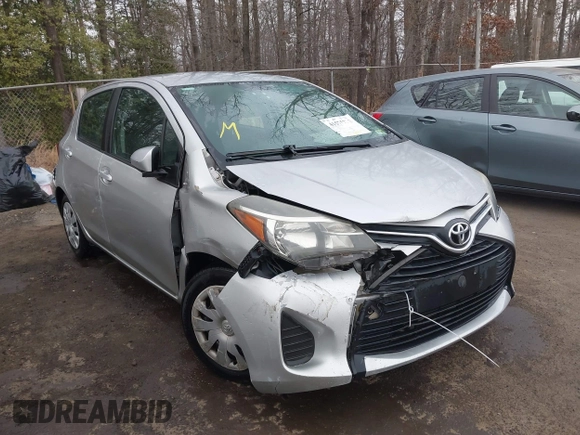 2015 Toyota Yaris L with VIN VNKKTUD33FA028588, listed as a IAAI auction lot 41575230 with 148,071 mi miles. Bid and sale history available at carsss.com. Image 6.