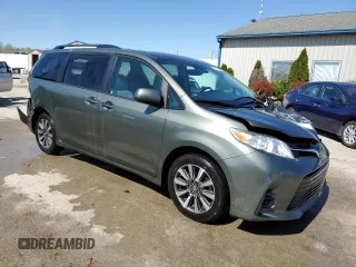 2020 Toyota Sienna LE z VIN 5TDJZ3DC3LS240743, wystawiony jako Copart lot #52117865 z przebiegiem 93 047 mil mil oraz Szkoda całkowita • Salvage title. Historia ofert i sprzedaży dostępna na DreamBid. Obrazek 4.