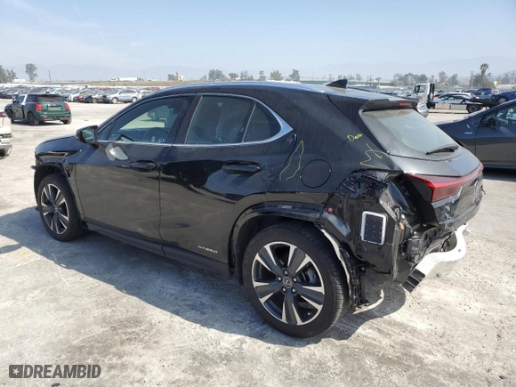 2022 Lexus UX with VIN JTHX9JBH1N2056617, listed as a Copart auction lot 47960103 with 28,948 mi miles. Bid and sale history available at carsss.com. Image 2.
