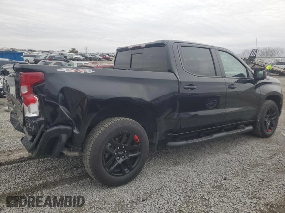 2023 Chevrolet Silverado 1500 RST with VIN 1GCUDEE80PZ192091, listed as a Copart auction lot 44343835 with 20,776 mi miles and Salvage Title. Bid and sale history available at DreamBid. Image 3.