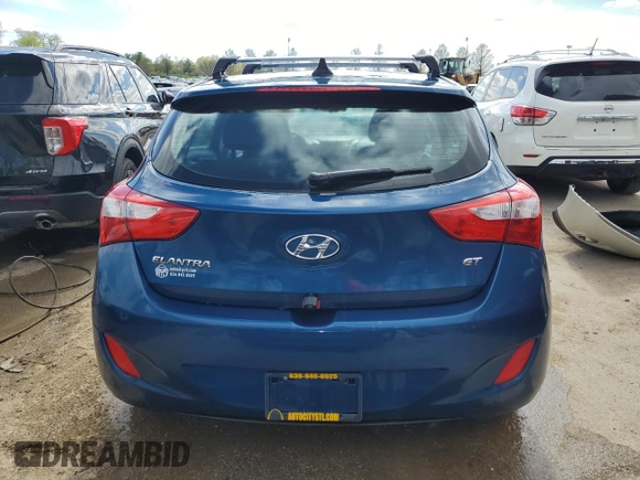 2013 Hyundai Elantra GT with VIN KMHD35LE8DU146248, listed as a Copart auction lot 49244324 with 125,361 mi miles and Salvage Title. Bid and sale history available at carsss.com. Image 6.