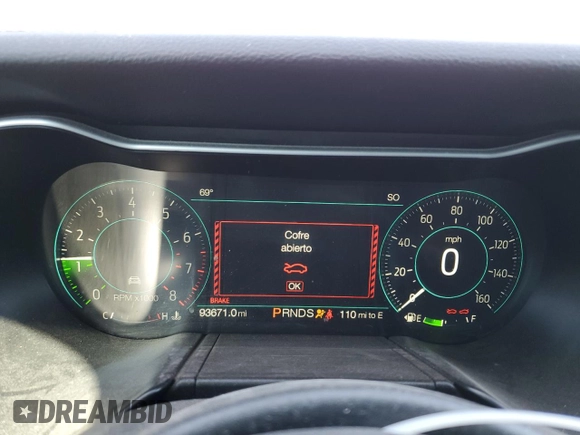 2018 Ford Mustang EcoBoost Premium with VIN 1FATP8UH9J5118260, listed as a Copart auction lot 46352095 with 93,671 mi miles and Salvage Title. Bid and sale history available at carsss.com. Image 9.