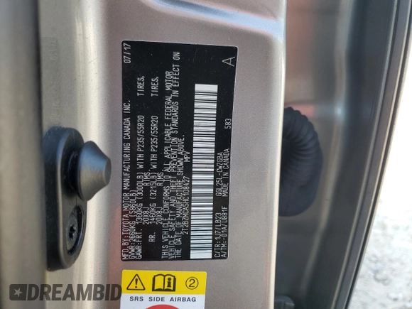 2017 Lexus RX 350 z VIN 2T2BZMCA5HC108427, wystawiony jako Copart lot #60498915 z przebiegiem 103 071 mil mil oraz Szkoda całkowita • Salvage title. Historia ofert i sprzedaży dostępna na DreamBid. Obrazek 13.