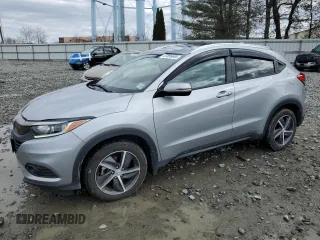 2022 Honda HR-V EX with VIN 3CZRU6H56NM747972, listed as a Copart auction lot 47858685 with 28,402 mi miles and Salvage Title. Bid and sale history available at carsss.com. Image 1.