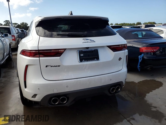 2023 Jaguar F-Pace SVR with VIN SADCZ2EE7PA704580, listed as a Copart auction lot 74357134 with Not Provided miles and Salvage Title. Bid and sale history available at DreamBid. Image 6.