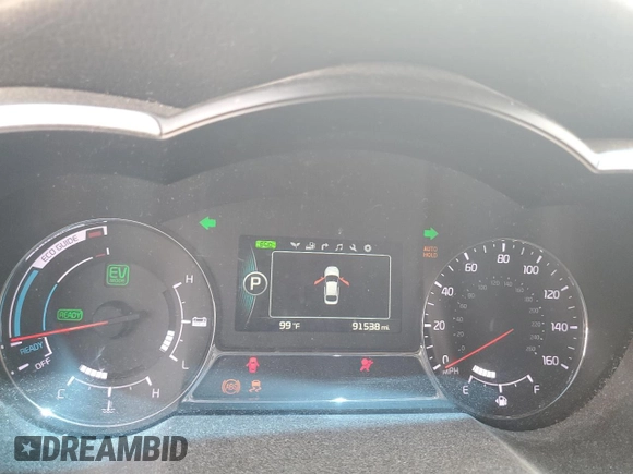 2015 Kia Optima Hybrid EX with VIN KNAGN4AD5F5080400, listed as a Copart auction lot 66064494 with 91,538 mi miles and Salvage Title. Bid and sale history available at carsss.com. Image 9.