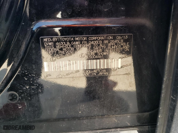 2014 Lexus IS 250 with VIN JTHBF1D28E5004461, listed as a Copart auction lot 52375915 with 149,317 mi miles and Salvage Title. Bid and sale history available at carsss.com. Image 12.